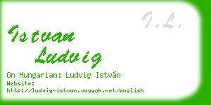 istvan ludvig business card